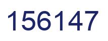 Number 156147 blue image