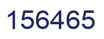 Number 156465 blue image