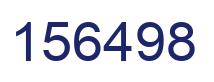 Number 156498 blue image