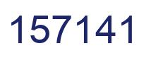 Number 157141 blue image