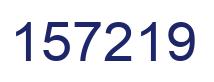 Number 157219 blue image