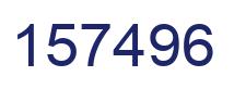 Number 157496 blue image