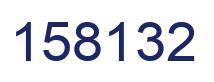 Number 158132 blue image
