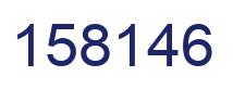 Number 158146 blue image