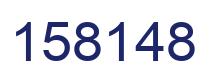 Number 158148 blue image