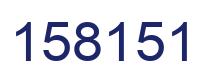 Number 158151 blue image