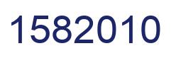 Number 1582010 blue image