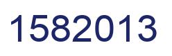 Number 1582013 blue image