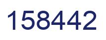 Number 158442 blue image