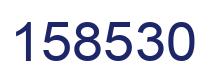 Number 158530 blue image