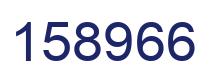 Number 158966 blue image