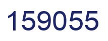 Number 159055 blue image