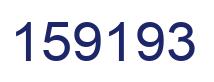 Number 159193 blue image
