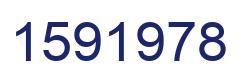 Number 1591978 blue image