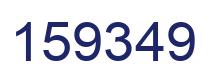 Number 159349 blue image