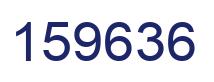 Number 159636 blue image
