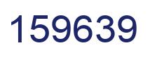 Number 159639 blue image