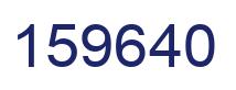 Number 159640 blue image