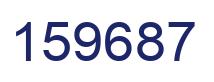 Number 159687 blue image
