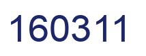 Number 160311 blue image