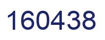 Number 160438 blue image