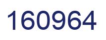 Number 160964 blue image