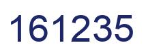 Number 161235 blue image