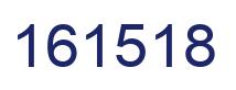 Number 161518 blue image