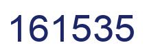 Number 161535 blue image