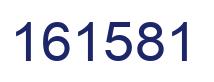 Number 161581 blue image