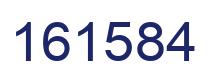 Number 161584 blue image