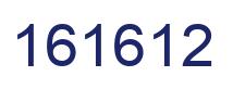 Number 161612 blue image