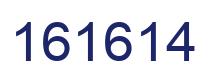 Number 161614 blue image