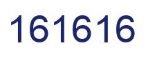 Number 161616 blue image
