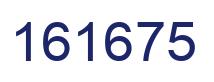 Number 161675 blue image
