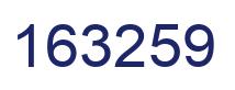 Number 163259 blue image