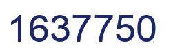 Number 1637750 blue image