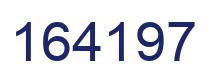 Number 164197 blue image