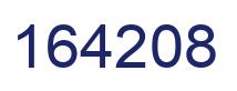 Number 164208 blue image