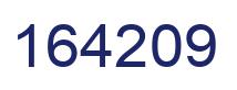 Number 164209 blue image