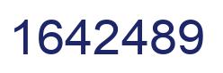 Number 1642489 blue image