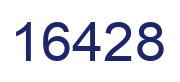 Number 16428 blue image