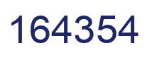 Number 164354 blue image