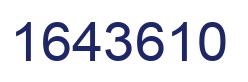 Number 1643610 blue image