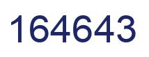 Número 164643 imagen azul