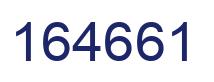 Number 164661 blue image