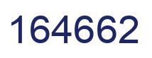 Number 164662 blue image