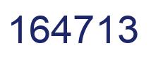 Number 164713 blue image