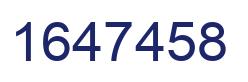 Number 1647458 blue image