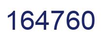 Number 164760 blue image